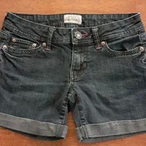 Aeropostale Denim Cuffed Shorts Sz 00